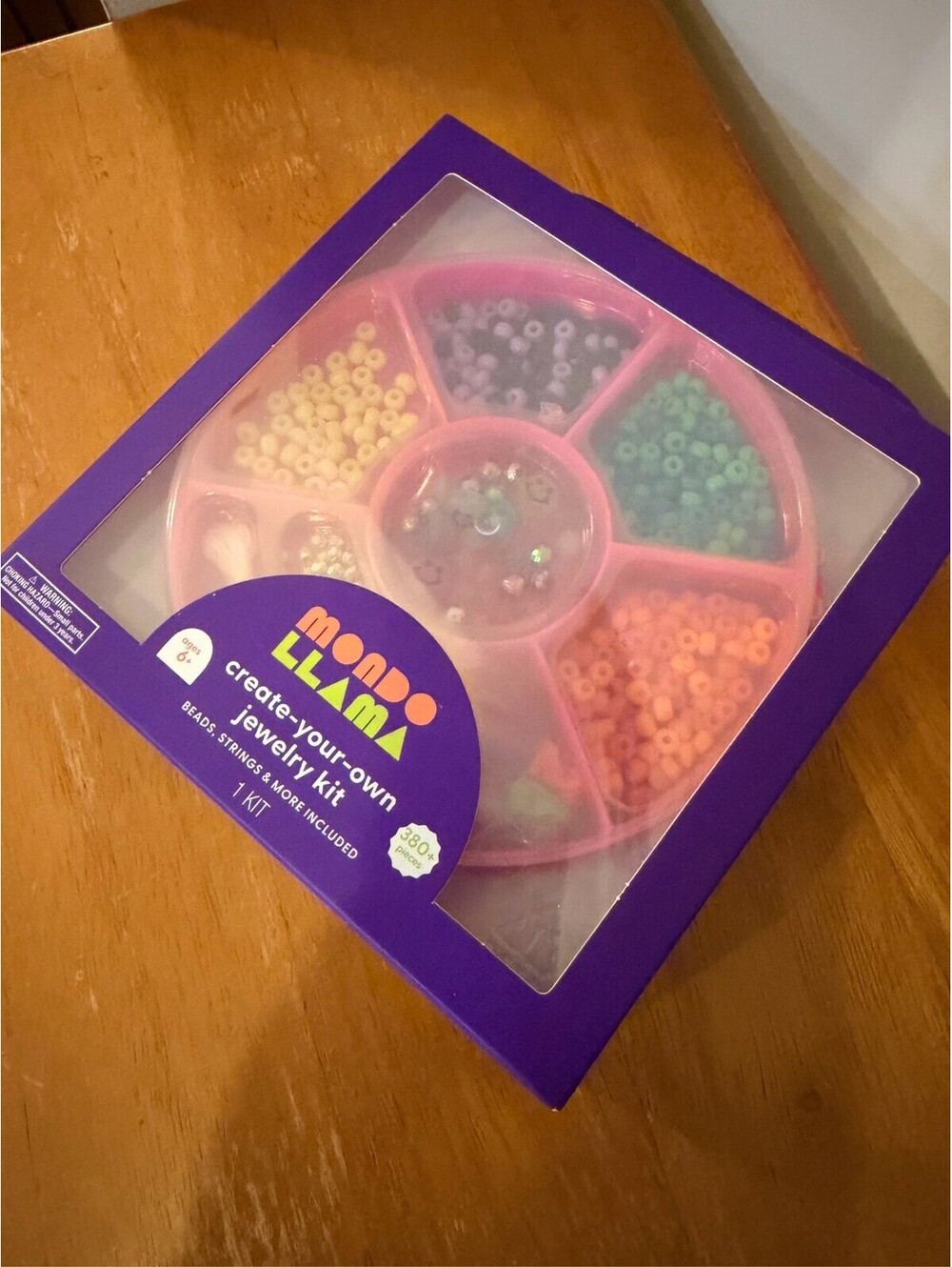 Mondo Llama Create-Your-Own Jewelry Kit 380+ Pieces Beads Ages 6+